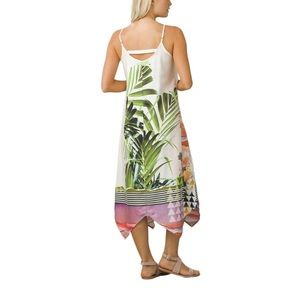 Prana Selene Tank Maxi Handkerchief Dress/Swim Coverup